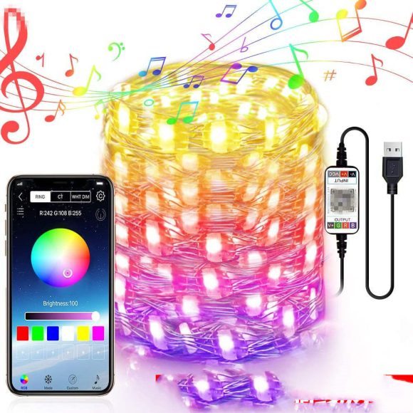 Smart Phone APP Copper Wire Light String - Image 5