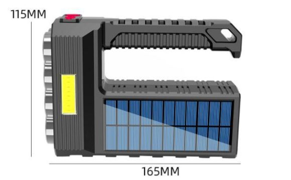 Solar Rechargeable Usb Flashlight Led - Image 2