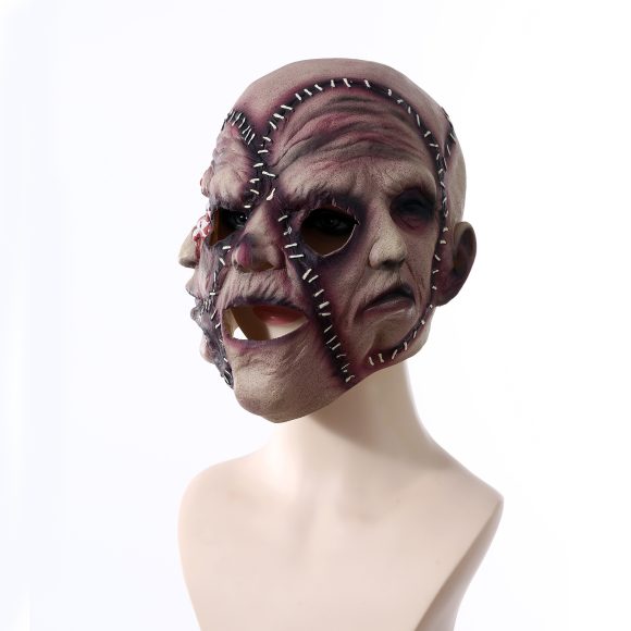 Halloween Three-sided Grimace Horror Mask Cosplay Mask Party Scary Mask Prop - Image 3