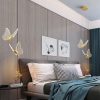 Long Line Modern Minimalist Bedroom Butterfly Bedside Chandelier Lamp - Image 5