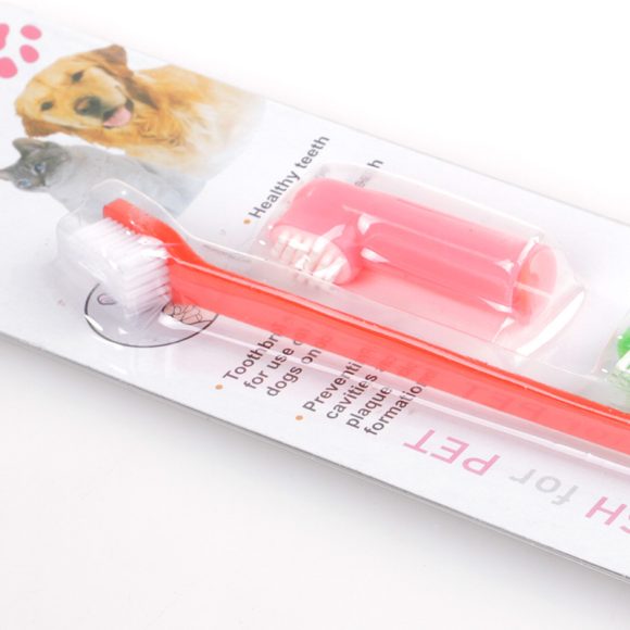 Double Head Toothbrush  Soft Pet Finger Toothbrush Set Pets Dogs Cats Teeth Care Cleaning Brush Pets Grooming Tools - Image 7