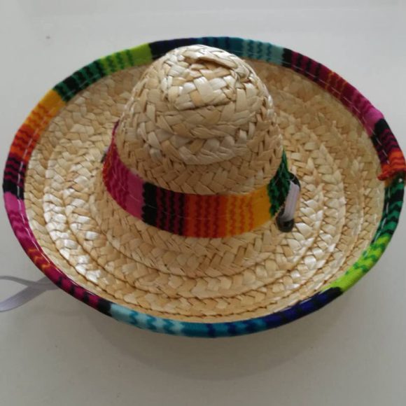Pet Supplies Straw Woven Mini Pet Dog Straw Hat Pet Mexican Straw Hat Pet Cat Sun Hat - Image 4