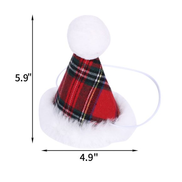 Christmas Triangle Pet Towel Santa Deer Print Dog Scarf Collar Premium Durable Fabric Holiday Decorative Bib For Pets - Image 6