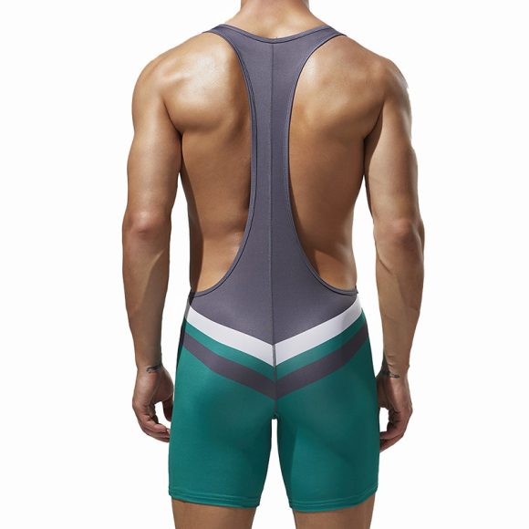 Men's Sports Vest Bodybuilding Basic Dancing Dress Yoga Exercise Clothing Jumpsuit - Image 3