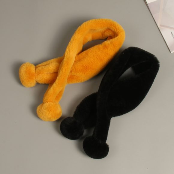Pure Plush scarf winter warm scarf Korean girls baby boy decorative collar assembly warm scarf - Image 7