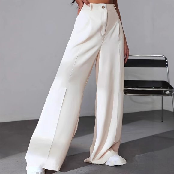 European And American New Women's Trousers Solid Color Casual Straight Pants - Image 10