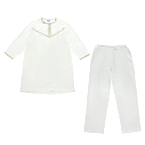 Men's Polyester Embroidered Robe Suit - Image 4