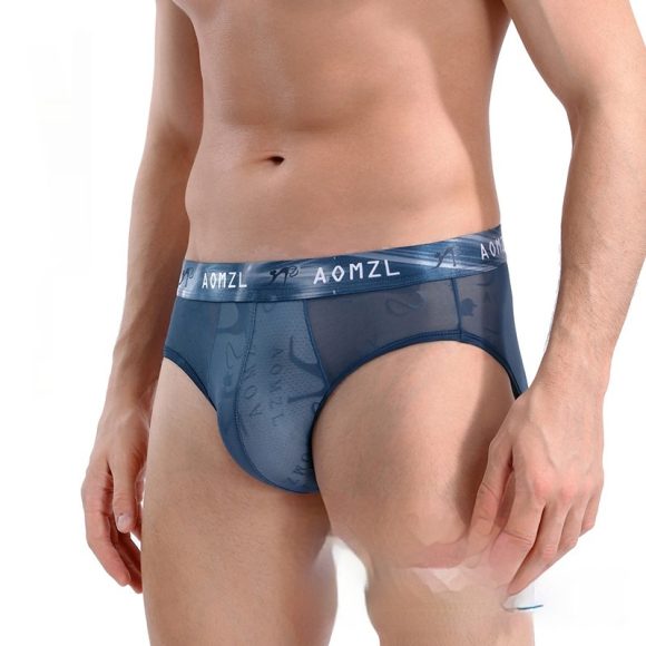 Men's Ice Silk Jacquard Briefs