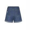 Straight Slim-fit Worn-out Curling Denim Shorts - Image 5