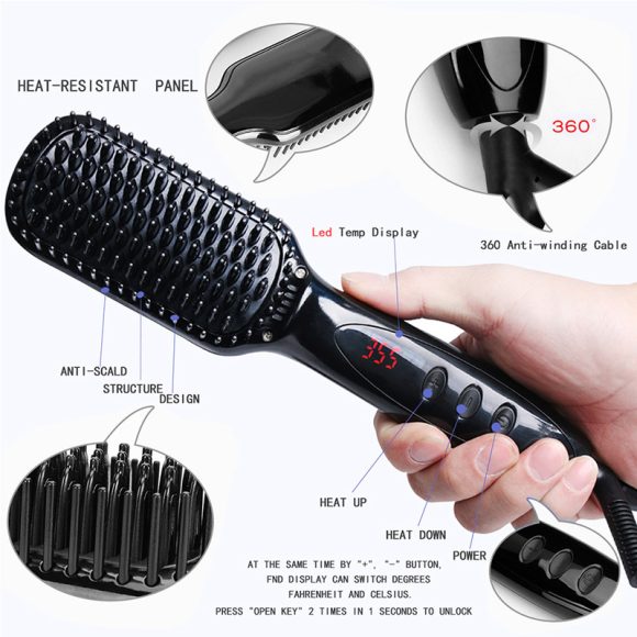 Straight Hair Comb Ceramic Shape Comb - Image 2