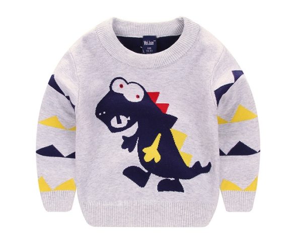Boy's Explosion Of Wild Dinosaur Sweater - Image 3