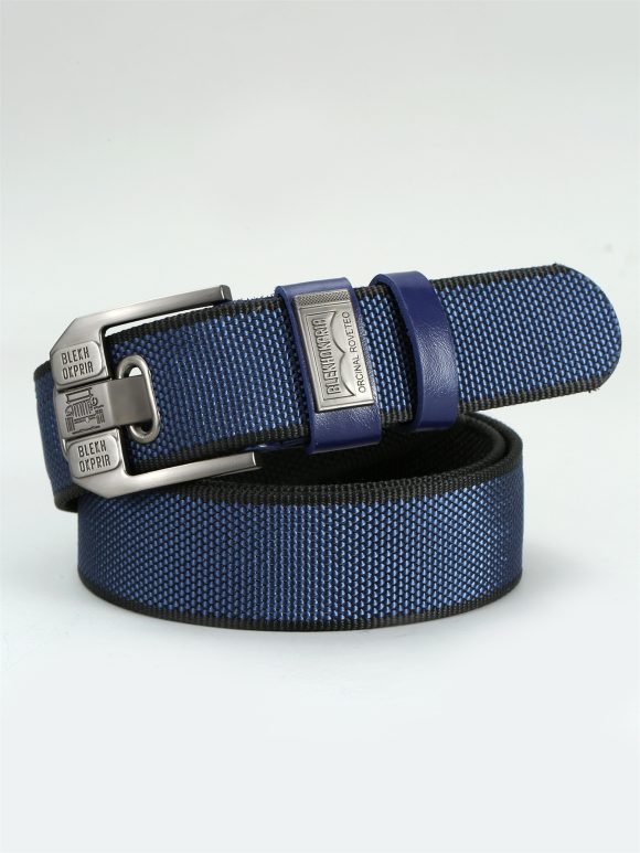 Pin Buckle Canvas Belt Cargo Pants Casual Retro Decorative Belt Fashion Men - Image 4