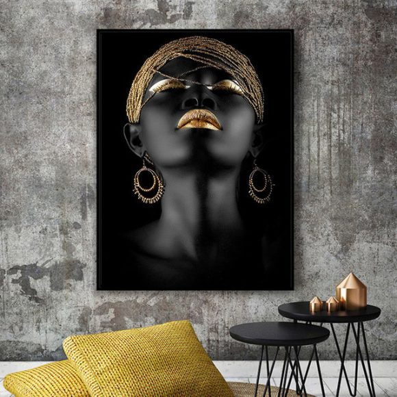 African Woman Decorative Painting - Image 6