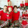 Family striped christmas pajamas - Image 4