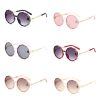 Kids Wave Frame Vintage Round Frame Sunglasses - Image 6