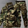 Camouflage Clothing Men's Autumn And Winter Suit Tear-resistant Fitness Shirt Labor Overalls - Image 6