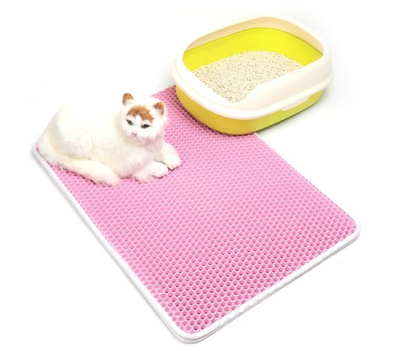 Pet Cat Litter Mat Pet Supplies EVA Double Cat Litter Mat - Image 7