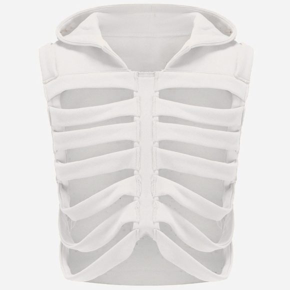 Men's And Women's Wear Skinny Hooded Short Sleeveless Vest - Image 2