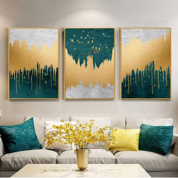 Abstract Landscape Wall Art Canvas Painting Nordic Poster - Image 5