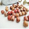 Vintage printed wooden beads - Image 6
