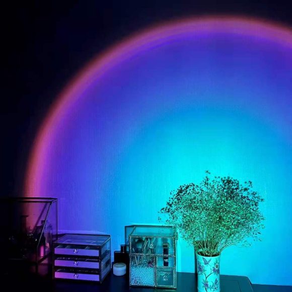 Rechargeable Rainbow Projection Lamp Sunset Lamp Projection Atmosphere Sunset Lamp - Image 3