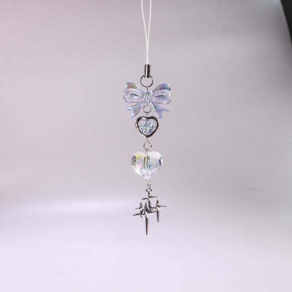 Beads Blue Clear Heart Ornaments - Image 5
