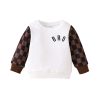 Infants And Toddlers Fall Long-sleeved Tops Fashion Plaid Sweatshirt - Image 3
