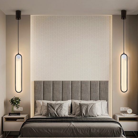 Nordic Minimalist Oval Bedside Chandelier - Image 6