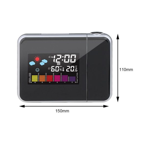 Black digital projection alarm cloc - Image 4