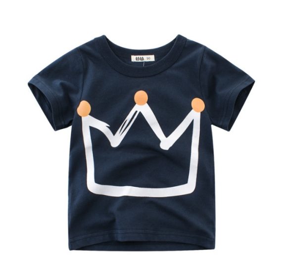 Children's Wear Summer New Korean Children's Boys Cotton T-shirt Men's Treasure In Children's Short Sleeves - Image 3