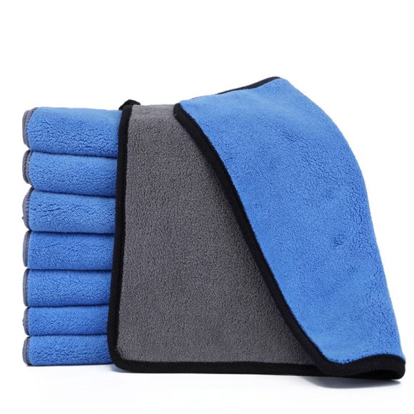 Two Color Double Sided Cleaning Car Wash Towel - Image 4