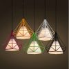 Wrought iron color diamond chandelier - Image 3