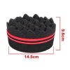 Wave-shaped Sponge Hair Twist Brush Double Sided Multi-holes Side Braid Hair Twist Curl Wave Styling Tools Braiders - Image 2