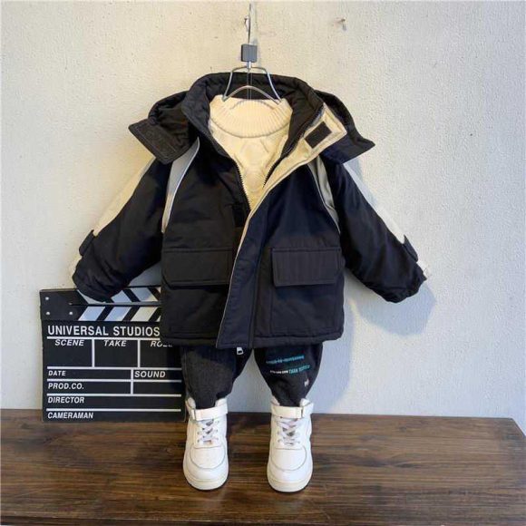 Boy Foreign-style Baby Winter Camouflage Padded Jacket - Image 5