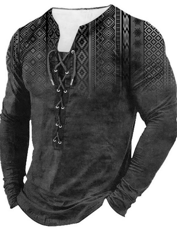 European And American Sports Long Sleeved Men's Print - Image 4