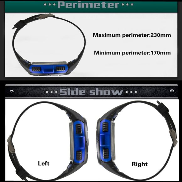 Men's Electronic Watch Negative Black Large Screen Sport Watch - Image 4