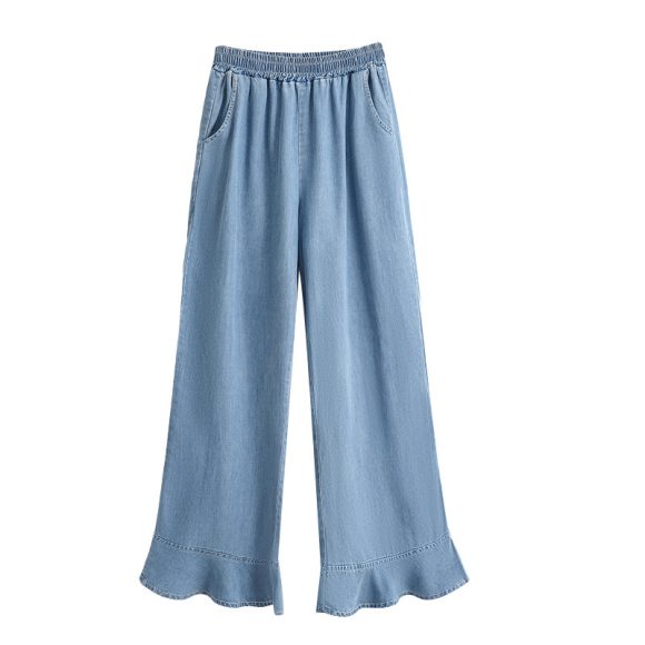 Thin Loose Casual Flared Pants Cropped Trousers - Image 5