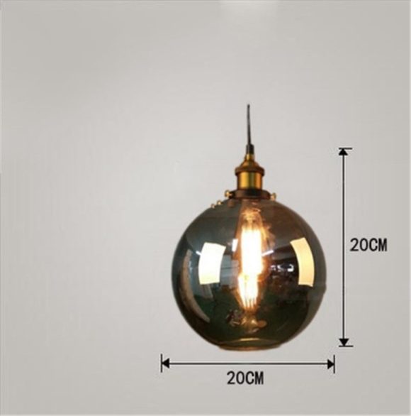 Nordic Industrial Home Bedroom Glass Chandelier - Image 8