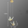 Long Line Modern Minimalist Bedroom Butterfly Bedside Chandelier Lamp - Image 4