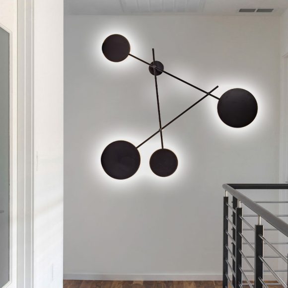 Nordic Industrial Style Triangular Living Room Modern Wrought Iron Led Wall Lamp - Image 3