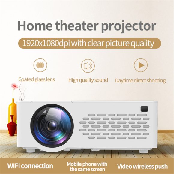 Home Mini Portable Projector Smart Phone With Screen - Image 4