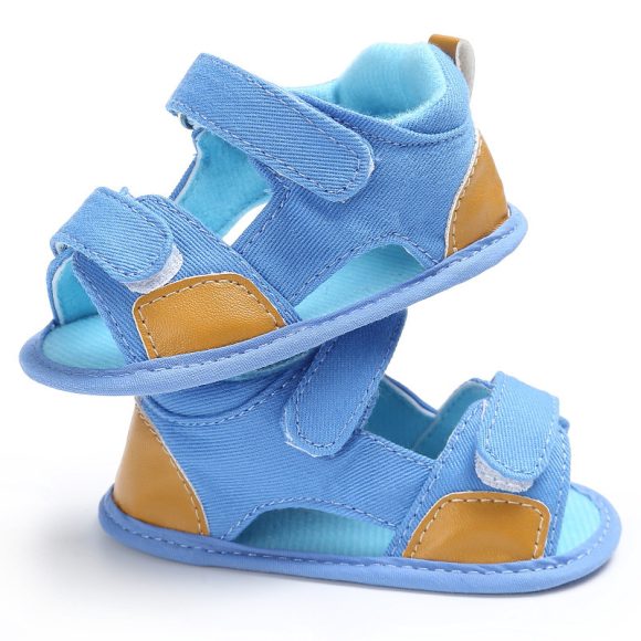 Denim baby Velcro sandals toddler shoes baby shoes - Image 4