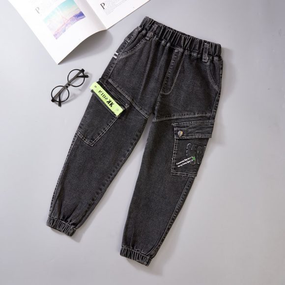 Boys Jeans Autumn And Winter New One-piece Velvet - Image 6