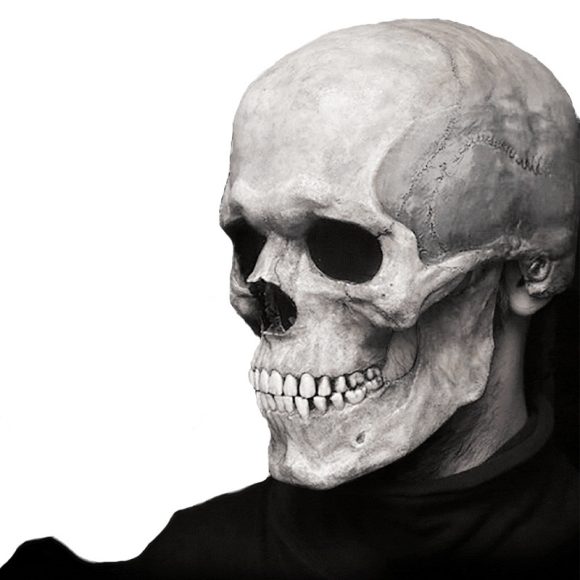 Halloween Movable Mouth Skull Mask Helmet Mouth Movable Skull Full Head Skull Mask - Image 2