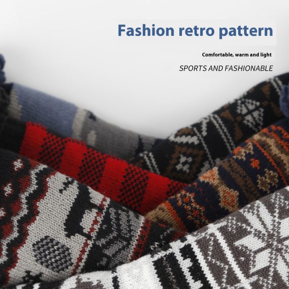 Ethnic Style Men's Thickened Warm Non-slip Room Socks - Image 2