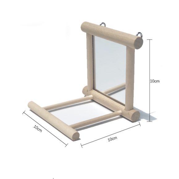 Bird stand with mirror - Image 4