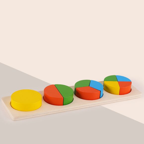 Early Childhood Education Sets Of Column Baby Geometric Intelligence Board Shape Matching Building Blocks Toys - Image 4