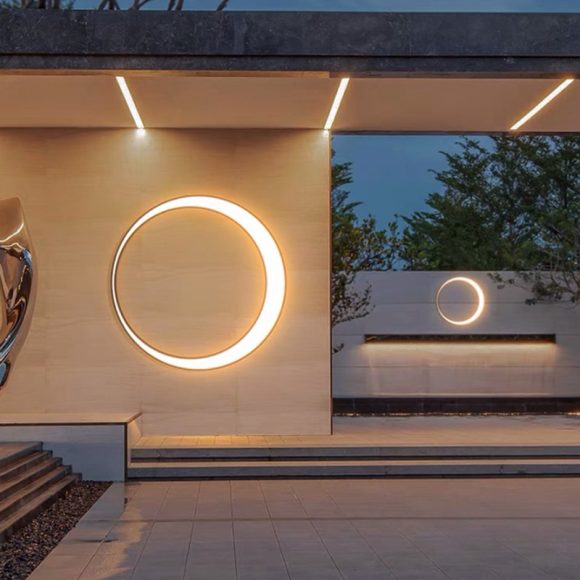 Outdoor Simple Round Wall Lamp Waterproof - Image 4