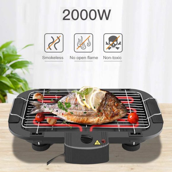 European Standard Spot Household Smokeless  Electric Barbecue Grill - Image 5