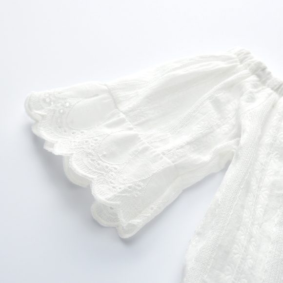 Girls Lace Pearl Jeans Set - Image 3